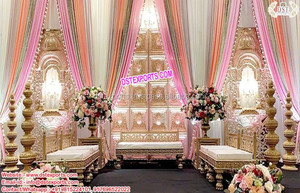 Escenario de Recepción de Bodas de Diseño Moderno Estilo Americano, Escenario de Recepción de Bodas de Tendencia en el Reino Unido, Escenario de Fibra para Bodas Asiáticas en EE. UU. - Product Image 2