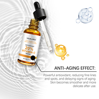 Vente en gros de produits de soins de la peau 20% vitamine E & 20% vitamine C sérum hydratant antioxydant sérum blanchissant pour le visage