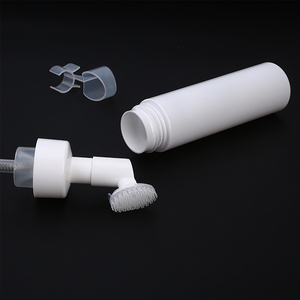 Custom Empty 100/150/200/250Ml <strong>Facewash</strong> Foam Soap Pump Silicone <strong>Brush</strong> Cleanser Facial Wash Foaming Plastic Face Wash Bottle - Product Image 5