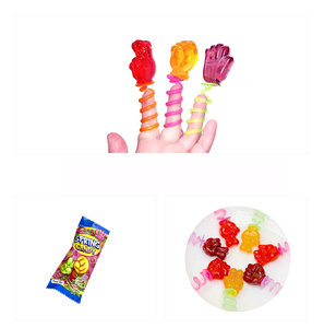 Halal divertido afrutado primavera dedo caramelos dedo <span class=keywords><strong>Guess</strong></span> primavera anillo piruleta juguete duro piruleta caramelo - Product Image 5