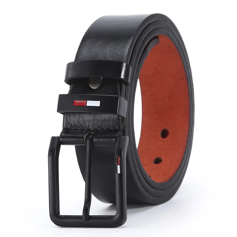 Wholesale custom mens belt Full grain vegetable tan leather man belt leather pin buckle belt for men