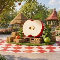 Sculptures de fruits en résine antique artistiques de taille réelle, modernes et personnalisées, pour la décoration de jardin