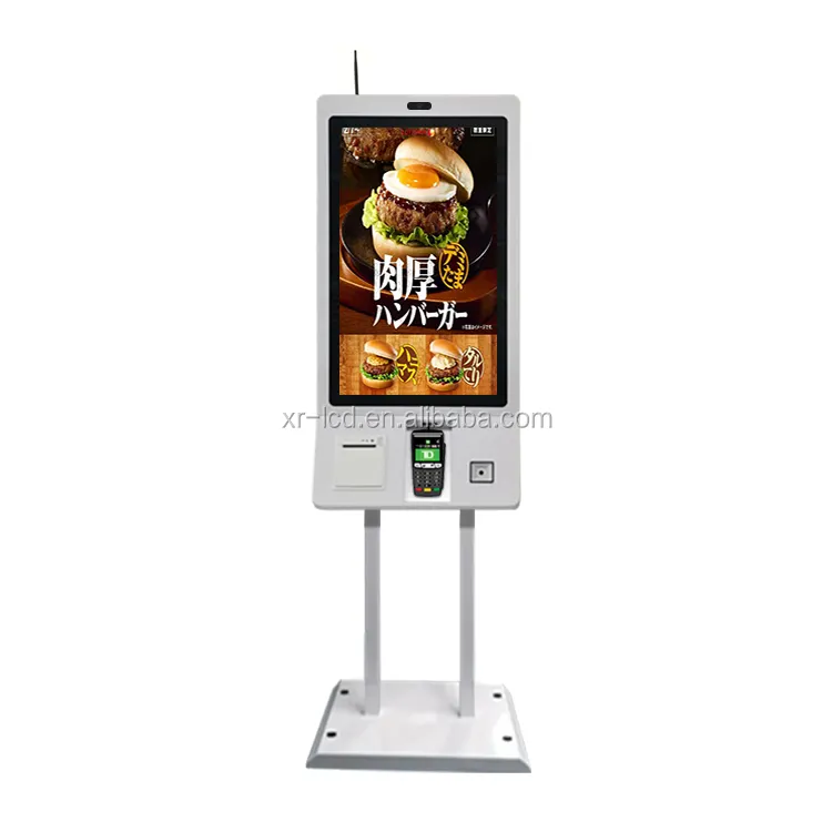 Fast Food Ordering Self Checkout Service Payment Kiosk Machine With Pos System Terminal Kiosk