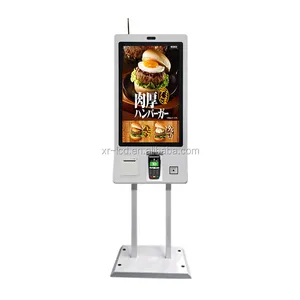 Máquina de pagamento kiosk de serviço de auto verificação, encomenda rápida de alimentos com terminal do sistema da posição