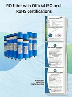 Membrane RO auto-nettoyante Vontron 3013-800 de qualité supérieure, électrique/manuelle, en plastique, sous évier, pour systèmes de filtration d'eau domestiques et hôteliers