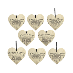 Runwan Customization Farmhouse Sublimation Blanks Hanging Wooden Sign Decorative <b>Heart</b> Shaped Wood Christmas <b>Ornaments</b> 3.15inch - Product Image 4
