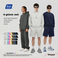 Sweat à capuche oversize en molleton français de haute qualité, unisexe, coupe courte, pour hommes, avec impression et broderie personnalisées
