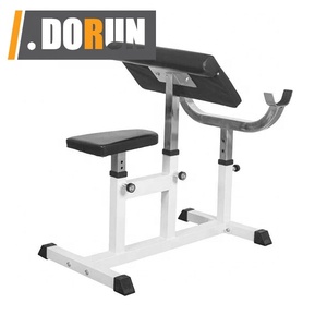 Panca per Curl <span class=keywords><strong>Preacher</strong></span> con Braccio Regolabile - Sedia Romana Regolabile per Allenamento della Forza Muscolare degli Arti Superiori, Attrezzatura Fitness per la Schiena - Product Image 2