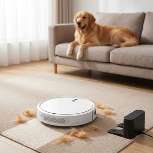 Smart WiFi Robot Vacuum Cleaner with App Control, Auto Recharge & Large Mopping Tank, 2-in-1 Sweep <b>Mop</b> Robot for Hardwood Floors - Product Image 4
