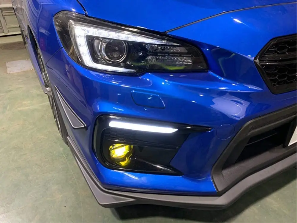 Vinstar Car Tuning Front Corner Lünette LED Tagfahrlicht für S ubaru WRX 2018-