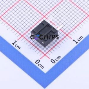 K2-1102DE-D4SW-04 Tactile Switch Bent Lead Through Hole-3P,6x6mm Switch 2.5N Right Angle Insert 6mm 6mm - Product Image 2