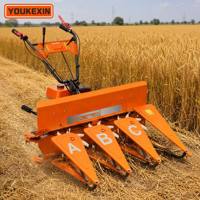 Mini-moissonneuse à essence, motoculteur à moteur thermique, prix compétitif, gain de temps pour la culture du trèfle, vente en gros directe usine de machines agricoles