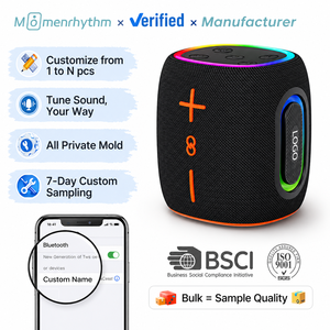 Haut-parleur Bluetooth personnalisable avec lumière RGB, liaison TWS, basses puissantes, diaphragme à faible distorsion, technologie de restauration audio sans perte - Product Image 1