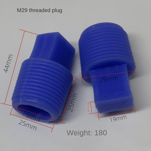 Tùy chỉnh khuôn cao su Silicone đa giảm dần cắm/Silicone mặt bích kéo phích cắm/Silicone flangeless phích cắm - Product Image 2