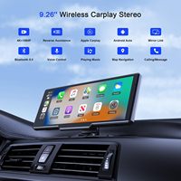 Bestsonic Nouvel écran portable CarPlay 10,26'' avec caméra embarquée, CarPlay sans fil, Android Auto, lecteur de musique FM pour voiture via USB