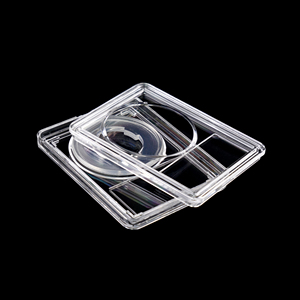 Losa de clasificación de monedas al por mayor con forro de anillo de silicona suave transparente, forro de Gel suave transparente, funda protectora con soporte para monedas - Product Image 5