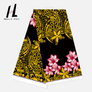 ผ้าโพลีเอสเตอร์ลายชนเผ่าโพลีนีเซียและอินเดีย - ผ้าทอสีสันสดใสสำหรับงานเทศกาล งานปาร์ตี้ และกิจกรรมทางวัฒนธรรม - Product Image 4