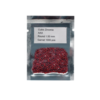 Nouvelles pierres de zircone cubique de forme ronde, taille étoile, 1 mm, 2 mm, 3 mm, couleur bleue, 1000 pièces, pour bijoux, bracelets et bagues