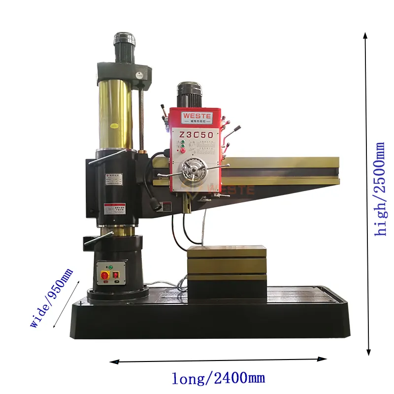 Macchina per trapano a colonna a braccio radiale resistente Z3050x16 per trivellazione radiale in Cina