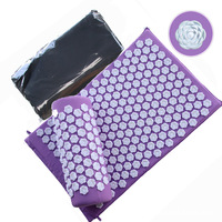 Almohada de Algodón para Alivio del Estrés, Estimulación de Puntos de Acupresión, Masaje Corporal, Ecológica, Esterilla de Acupresión Lotus
