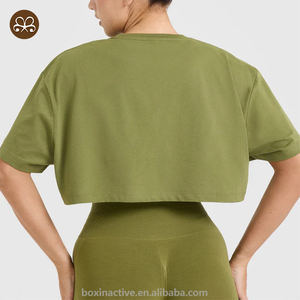 Yeni varış yaz hafif üst kadınlar rahat özel boy kırpılmış T Shirt - Product Image 5