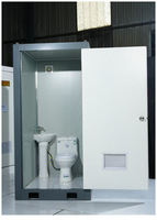 Toilettes portables écologiques de style chinois moderne pour extérieur, bureau, parc, appartement, école, hôpital, en panneaux sandwich d'acier durables