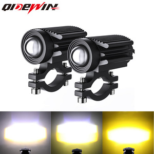 S1 Motorcycle <b>Spotlight</b> Condensing Lens 6000K3000K Aviation Aluminum Front LED Headlight - Product Image 3