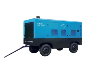 China supplier Lgcy-39/25A diesel engine portable screw air compressor for mining