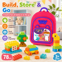 Grand ensemble de blocs de construction en plastique pour enfants, jouet de construction créatif, grandes briques, thème bâtiments modernes, apprentissage STEM, éducatif