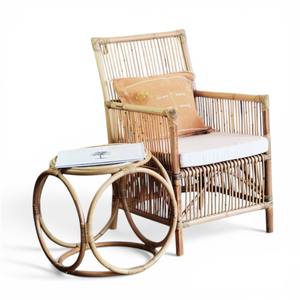 Sillón de Ratán Tejido a Mano, Silla de Mimbre Natural Hecha a Mano, Silla de Relajación para Interiores y Exteriores, Patio, Jardín, Proveedor de Muebles de Ocio - Product Image 3