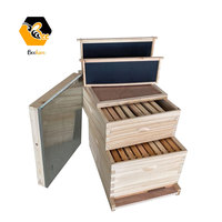 Caja de madera para colmena de abejas de 2 a 10 capas, OEM, pino rojo, cedro