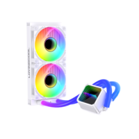 Refroidisseur d'eau pour processeur Lovingcool 2024 240MM ARGB LED pour socket Intel LGA115X/1200/1700/1366/2011/2066, température en temps réel, boîtier d'ordinateur