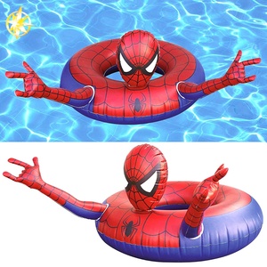 Flotador de Piscina Inflable de PVC con Diseño de Superhéroe Rojo, Plegable y Portátil, Anillo de Natación de Spiderman para Adultos y Niños, para Fiestas de Verano en la Playa - Product Image 3