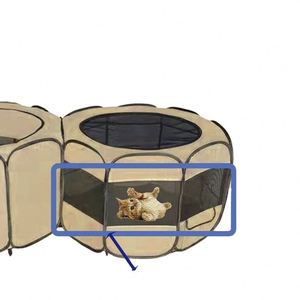 Parque de juegos plegable para mascotas de doble compartimento, tipo tienda, para interior y exterior, jaula portátil para cachorros, valla para mascotas, caseta, de fábrica BSCI - Product Image 2