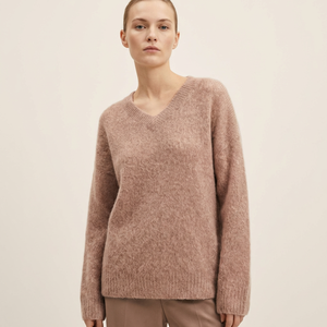 OEM <strong>Women</strong> Cashmere Wool Blend Crew Neck <strong>Long</strong> Sleeve Knit Pullover <strong>Jumper</strong> <strong>for</strong> <strong>Women</strong> Cashmere Wool Knit Sweater - Product Image 1
