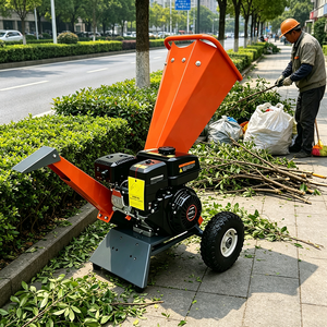 Broyeur de branches <span class=keywords><strong>hydraulique</strong></span> à essence certifié CE, broyeur de bois portable pour jardin, fabrication chinoise - Product Image 1