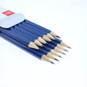 Pencil supplier 7 Inches Hexagonal Shape With Custom Logo Print HB pencil Set Graphite Black Lead Pencil For School And Office