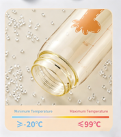 Bouteille d'eau portable pour enfants sans BPA en Tritan, anti-fuite, avec couvercle à clapet et double mode de consommation, pour l'école et le quotidien