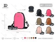 Sac à coque rigide ovale rose avec fermeture éclair, sac fourre-tout pour femme, toutes saisons, couleur unie, matériau PP - Product Image 1