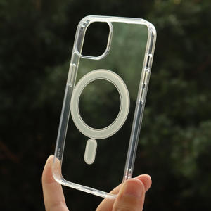 Anneau magnétique de chargement sans fil pour iPhone 15 Pro Max 16 Pro <span class=keywords><strong>PC</strong></span> Transparent Colors Repeat Purchase Mobile Phone Cases - Product Image 2