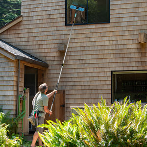 Raclette à vitres flexible à poteau télescopique, nettoyeur de vitres à long <span class=keywords><strong>manche</strong></span> - Product Image 6