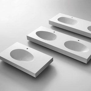 Bañera Independiente Tradicional de Piedra Artificial, Diseño Ecológico, 1.6 m de Longitud, con Drenaje de Masaje de Lujo Incluido - Product Image 6