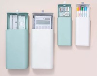 Kit de tiroirs coulissants auto-adhésifs en PP pour bureau, organisateur de rangement de table, plateau supplémentaire, tailles S et M, emballage en boîte pour utilisation sur bureau