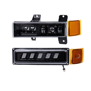 Conjunto de Faros Delanteros LED + Luces Laterales con Luz de Giro Blanca/Ámbar para Accesorios de <span class=keywords><strong>Chevrolet</strong></span> 1994-1999 - Product Image 3