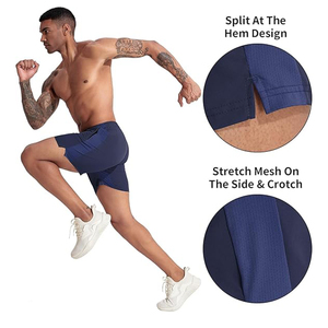 Pantalones Cortos Deportivos de Fábrica con Logotipo Personalizado, Ropa Deportiva Informal de Poliéster para Hombre, Ropa de Gimnasio, Sin Reseñas <span class=keywords><strong>A</strong></span>ún - Product Image 3