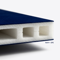 Insert rembourré personnalisé en mousse floquée polyuréthane/EPE/EVA, imperméable et écologique, pour coffret cadeau de parfum, cosmétique de luxe en velours