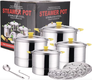 Neuer Rabatt 22cm 24cm 26cm 28cm Dampf Suppen topf Edelstahl Dampf Kochtopf <span class=keywords><strong>Set</strong></span> - Product Image 5