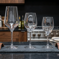 Verres à vin grande capacité transparents, verres à vin rouge Bourgogne, gobelets transparents Bordeaux, vente en gros de coupes en cristal pour mariage