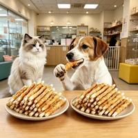 Bâtonnets de Lait Séché au Poulet pour Chiens et Chats, Friandises Bucco-Dentaires pour Animaux, Vente en Gros, Nettoyage des Dents, Soins Bucco-Dentaires Personnalisables