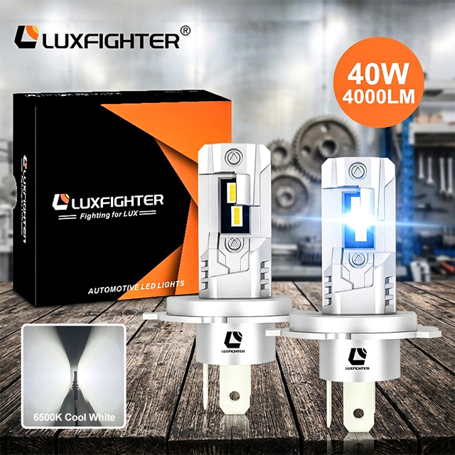 Luxfighter Q11 Auto Lights M8 Pro LED Headlight Bulbs High Brightness Plug-and-Play Projector for Cars Trucks Motorcycles 6000K
